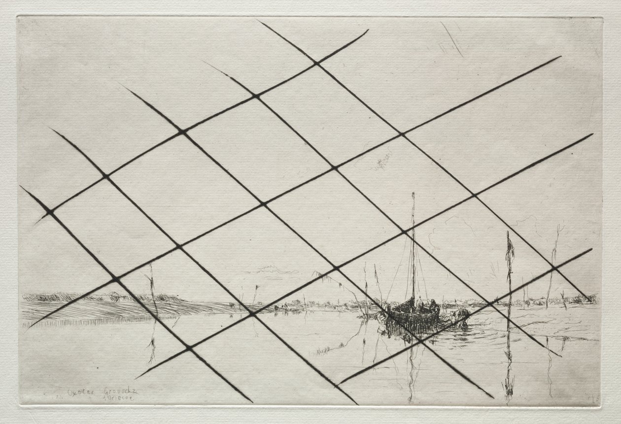 Oyster Grounds (på Essex Creek vid lågvatten) av Arthur John Trevor Briscoe