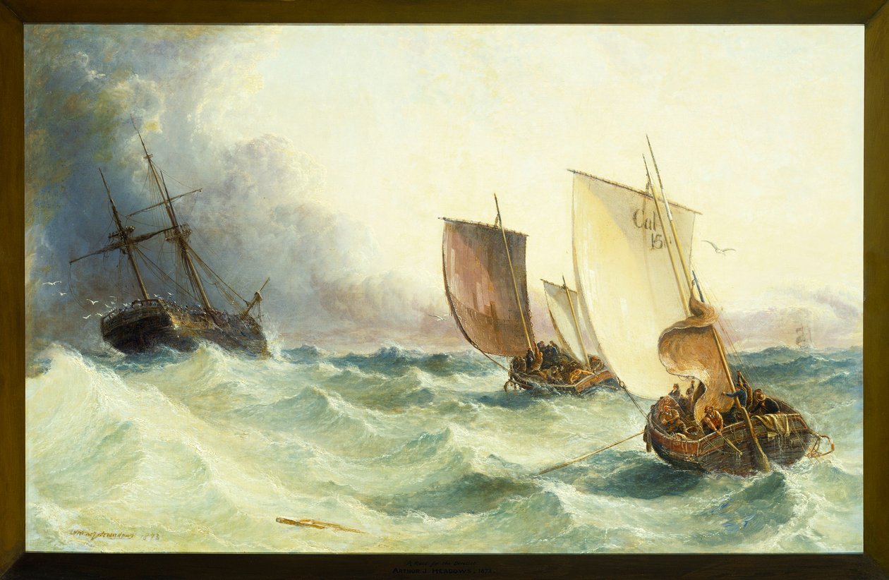 Ett lopp för de övergivna, 1873 av Arthur Joseph Meadows