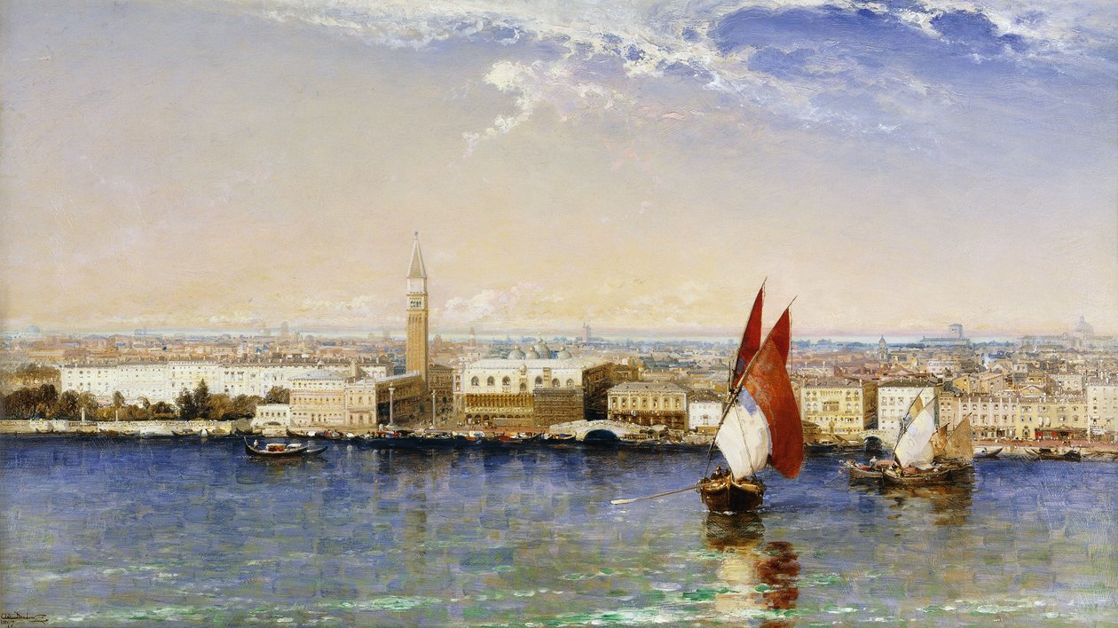 The Bacino, Venedig, 1897 av Arthur Joseph Meadows