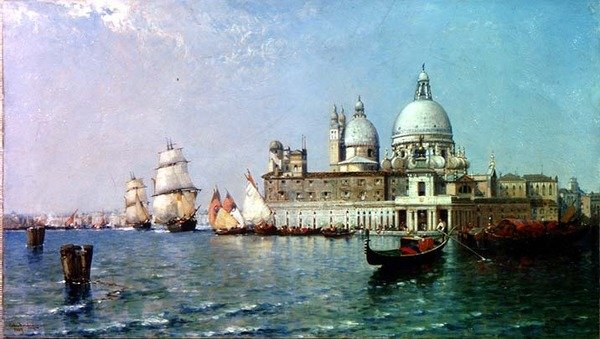 Venedig: Flodvatten av Arthur Joseph Meadows
