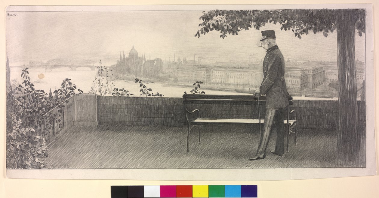 Kejsare av Österrike Franz Joseph I av Arthur Lajos Halmi