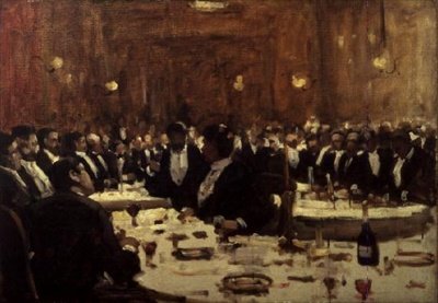 Företag på middag av Arthur Melville