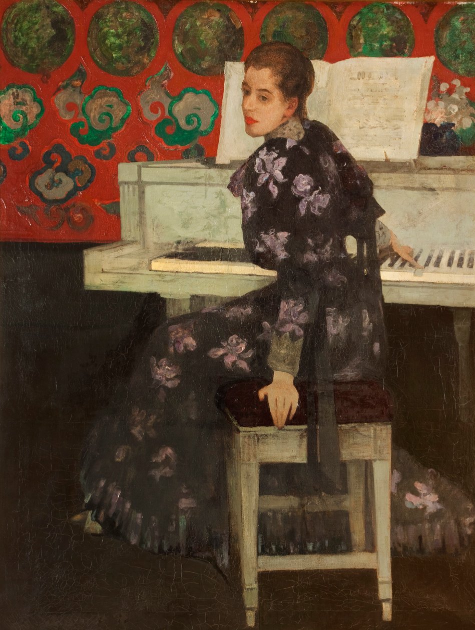 Det vita pianot, 1894 av Arthur Melville