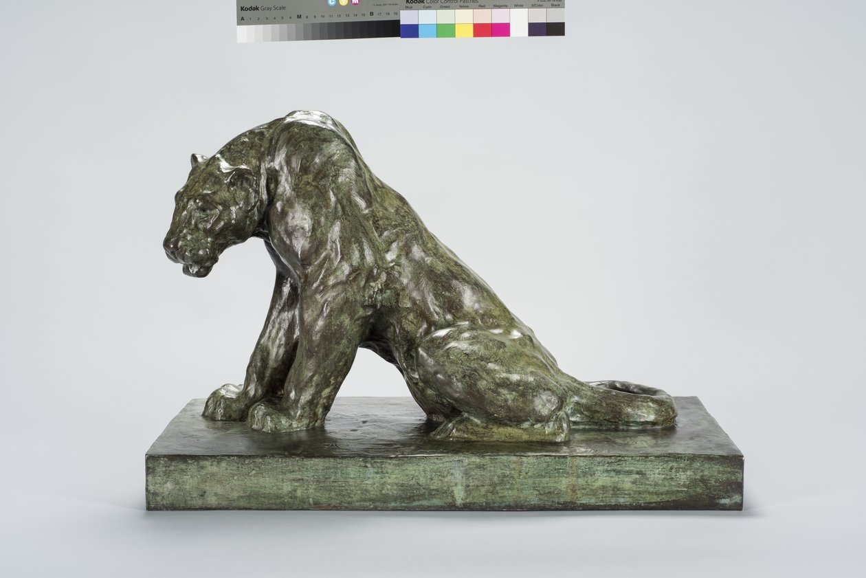 Puma on Guard (brons) av Arthur Putnam
