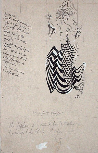 A Water-Nymph, framsidans illustration från William Shakespeares 