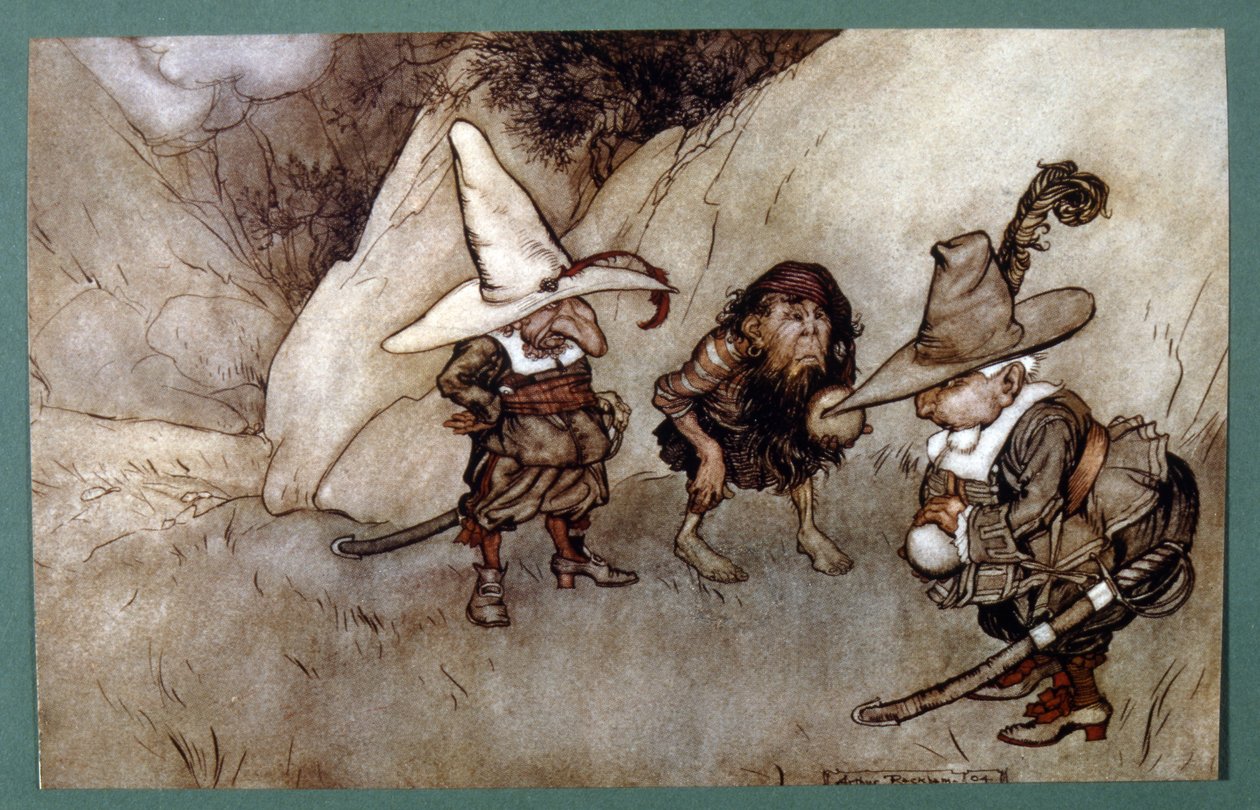 En novell av den amerikanska författaren Washington (illustration) av Arthur Rackham