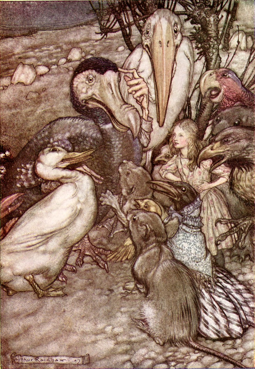 Alices äventyr i Underlandet av Lewis Carroll av Arthur Rackham