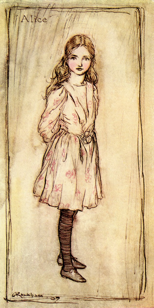 Alices äventyr i Underlandet av Lewis Carroll av Arthur Rackham