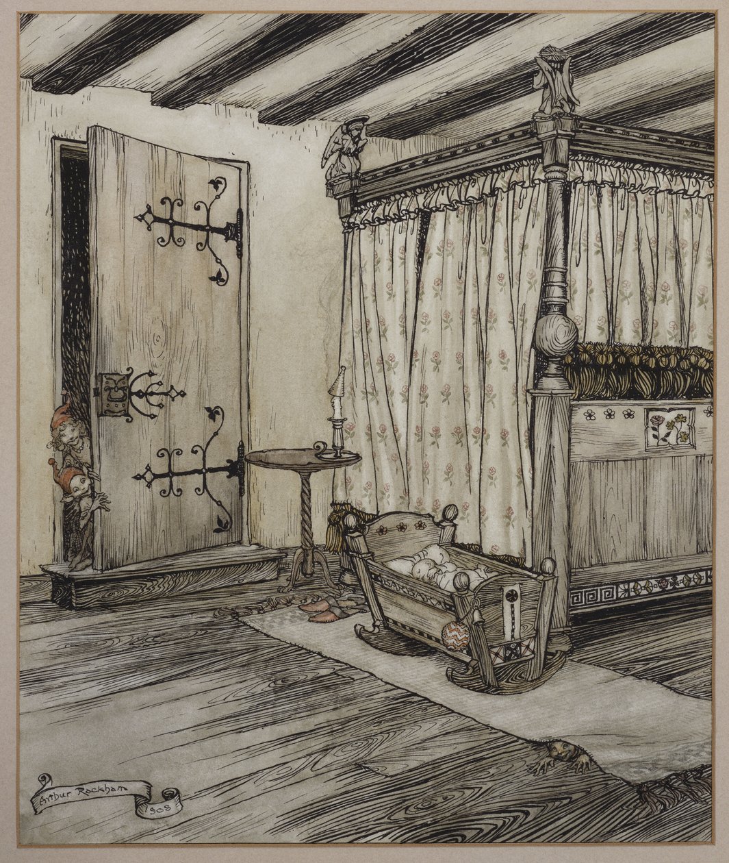 "....Nästan Fairy Time", 1908 av Arthur Rackham