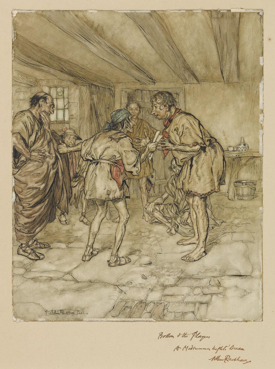 Botten och skådespelarna: En midsommarnattsdröm av Arthur Rackham