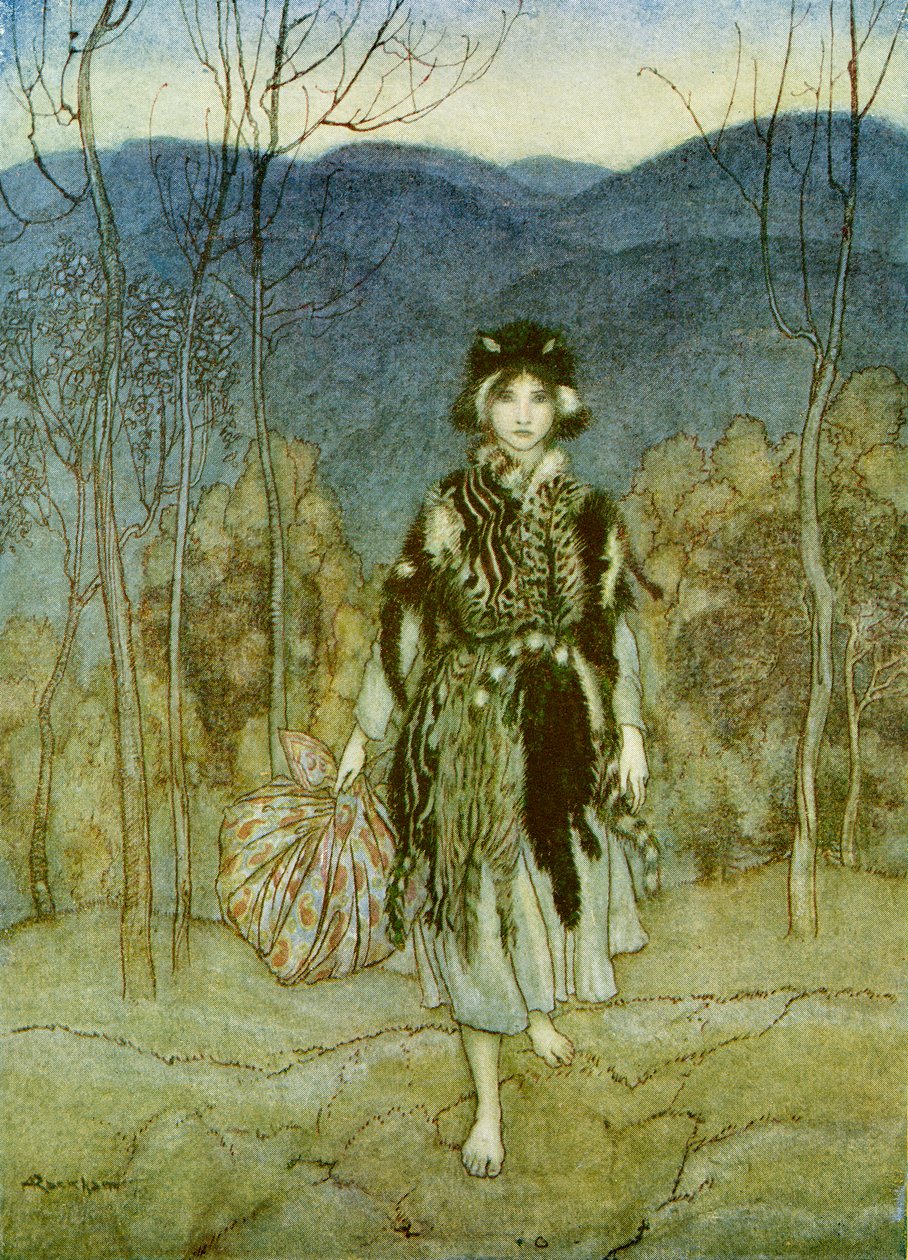 Kattskinn av Arthur Rackham