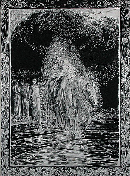 Korsar floden av Arthur Rackham