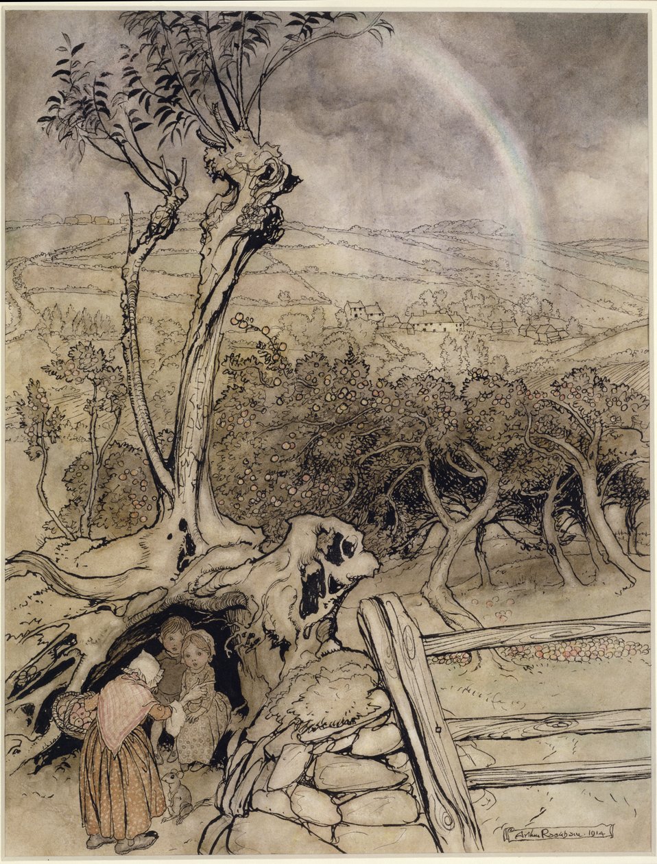 Exakt där regnbågen slutar av Arthur Rackham