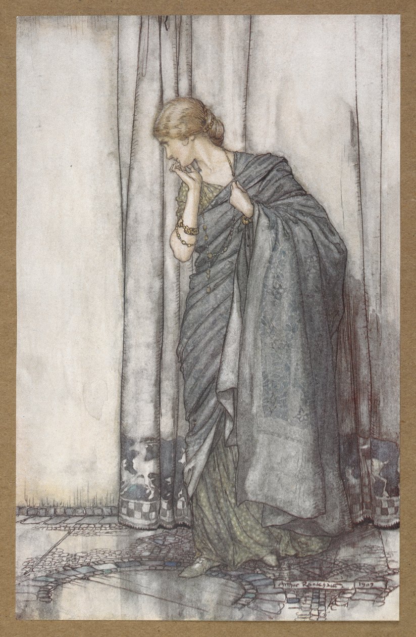 ヘレナ」。 「真夏の夜の夢」の一場面.swedish av Arthur Rackham