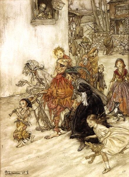 Illustration Till Mamma Gås av Arthur Rackham