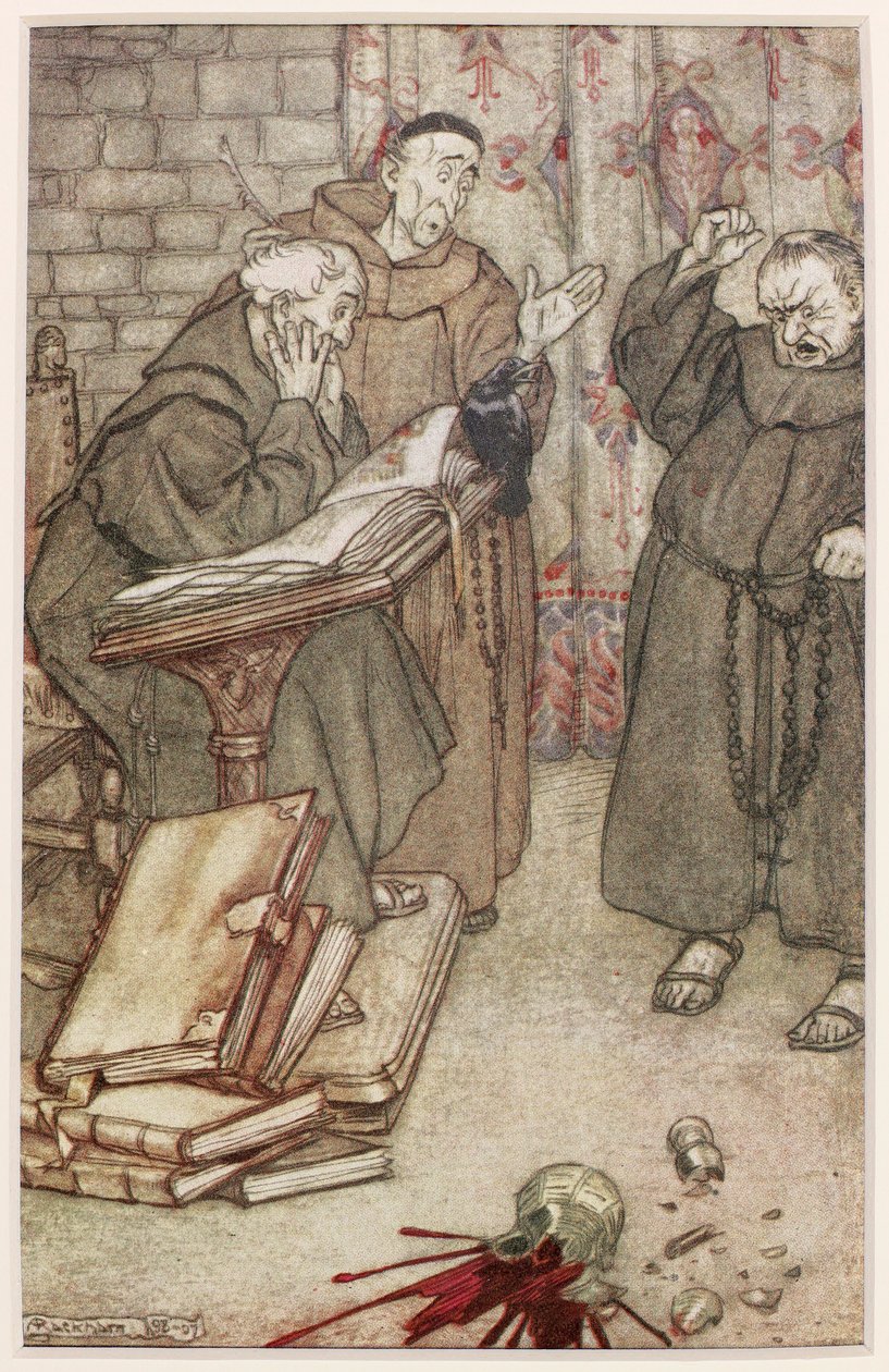Illustration av The Jackdaw of Reims, 1907 av Arthur Rackham