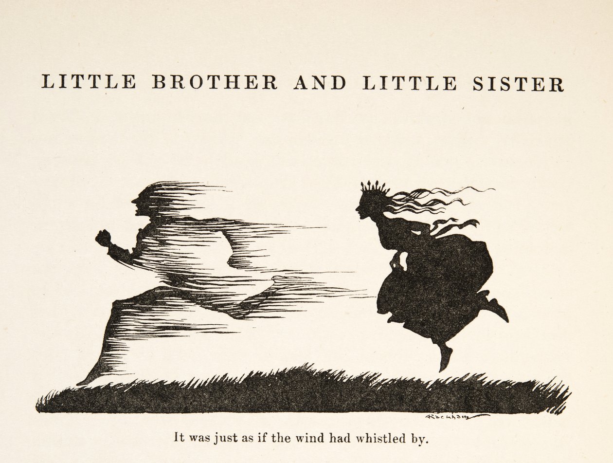 Det var precis som om vinden hade visslat förbi, från Little Brother & Little Sister and Other Tales by the Brothers Grimm, pub.1917 (litho) av Arthur Rackham