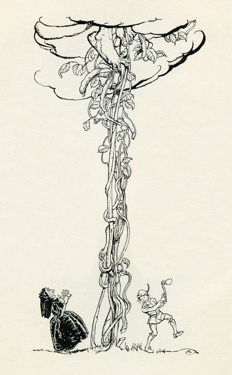 Jack och bönstjälken av Arthur Rackham