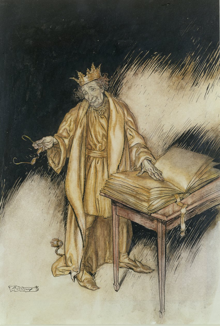 King Midas (penna och bläck & wc på papper) av Arthur Rackham