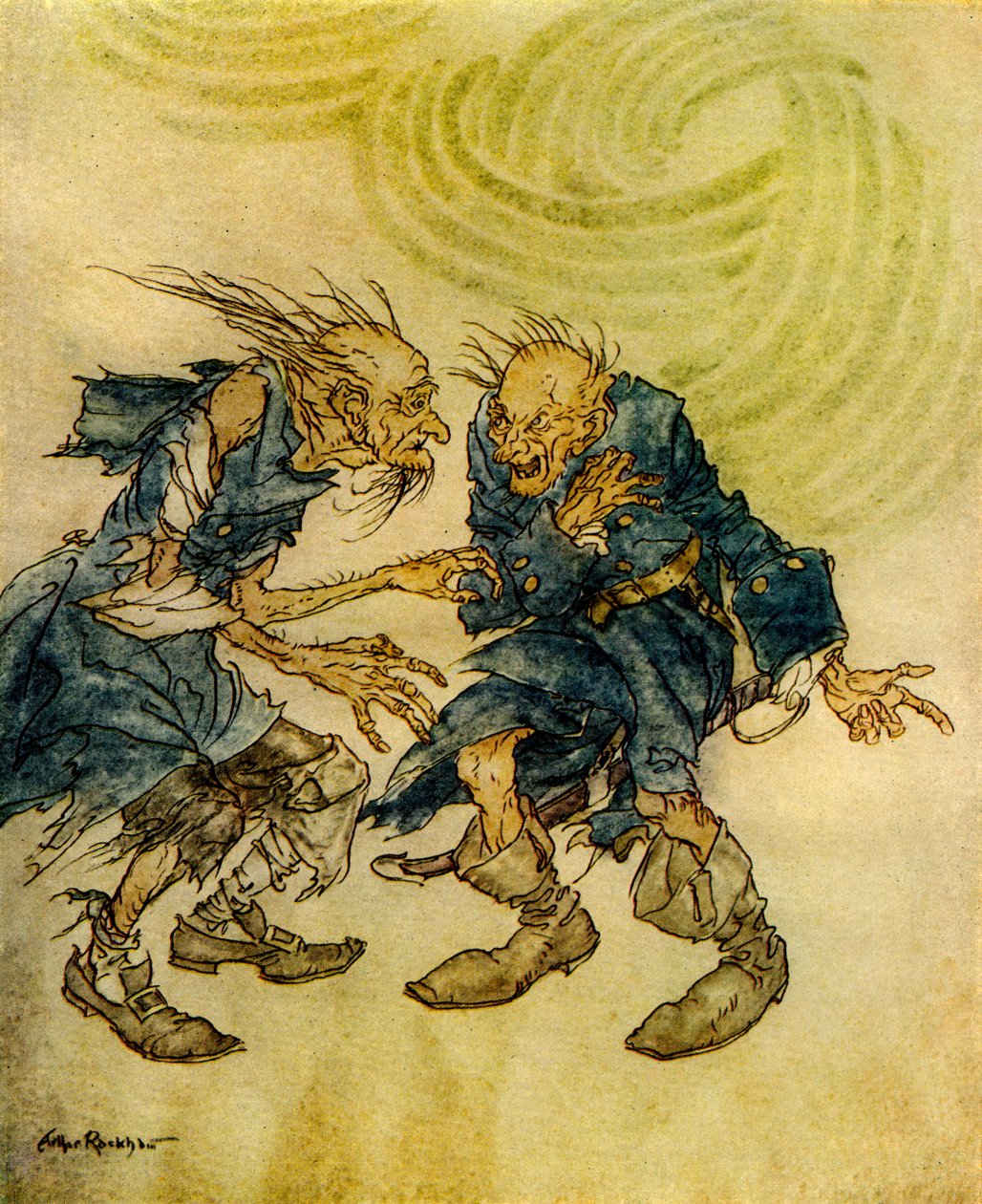 Manuskript hittat i en flaska av Edgar Allan Poe av Arthur Rackham