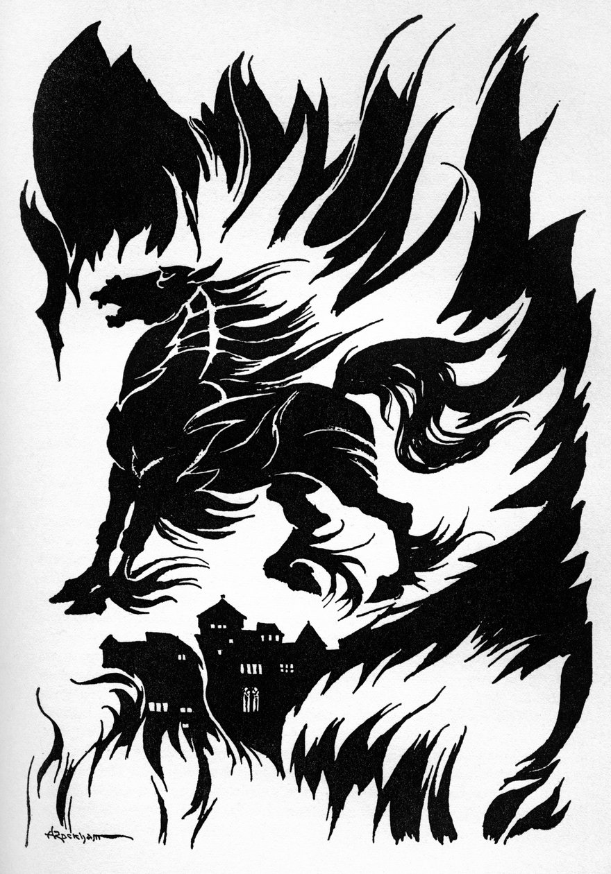 "Metzengerstein" av Edgar Allan Poe av Arthur Rackham