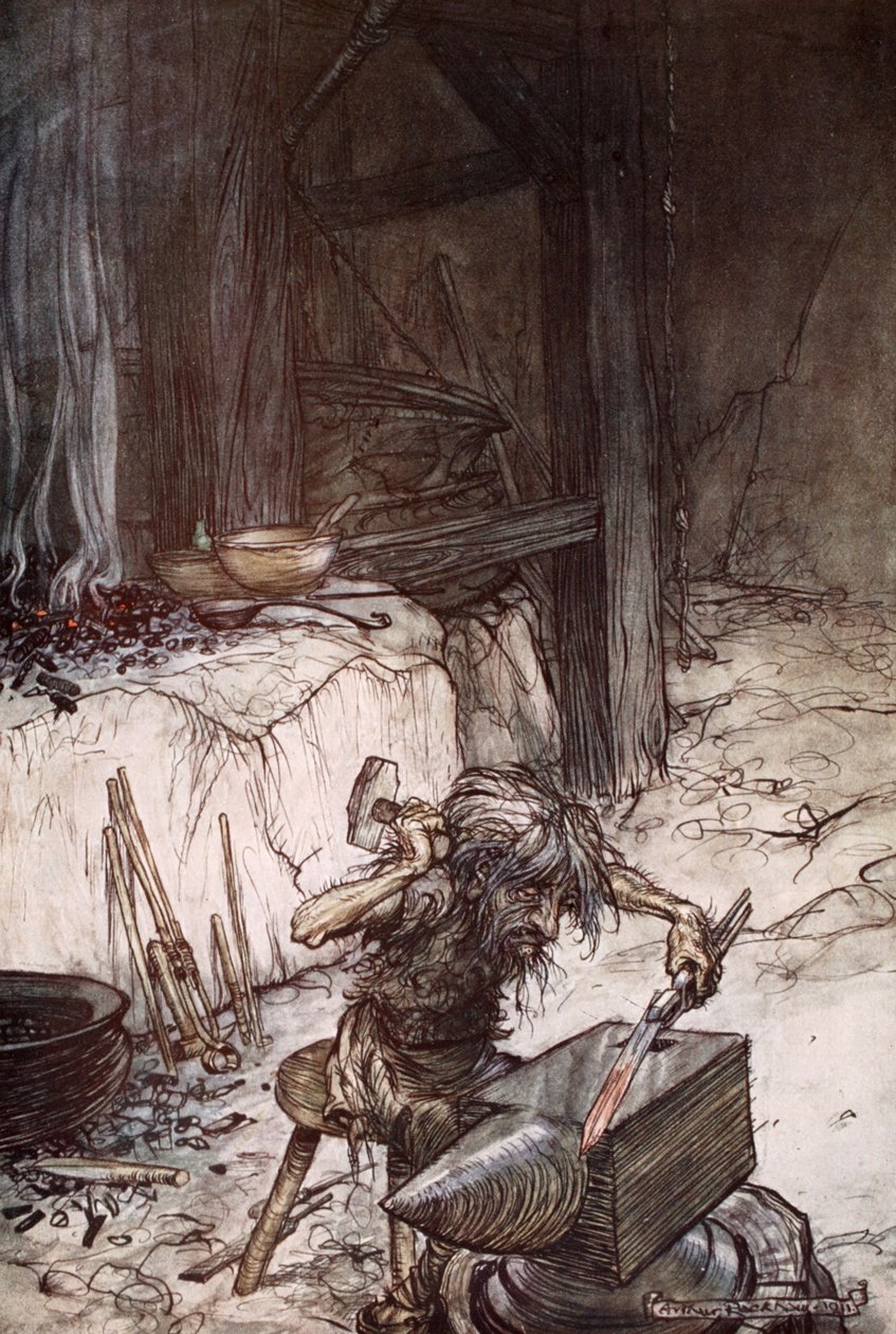 "Mime vid städet", 1924. av Arthur Rackham