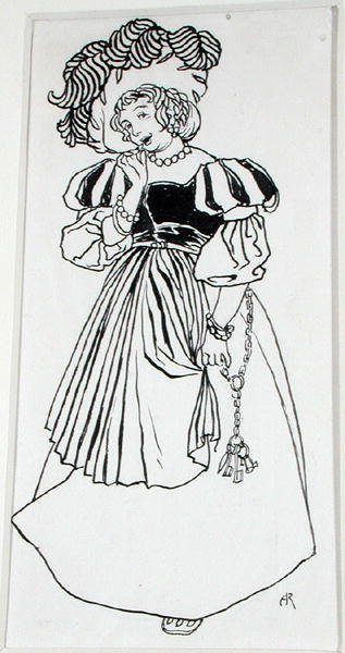 Miss Una Von-Something, illustration från 