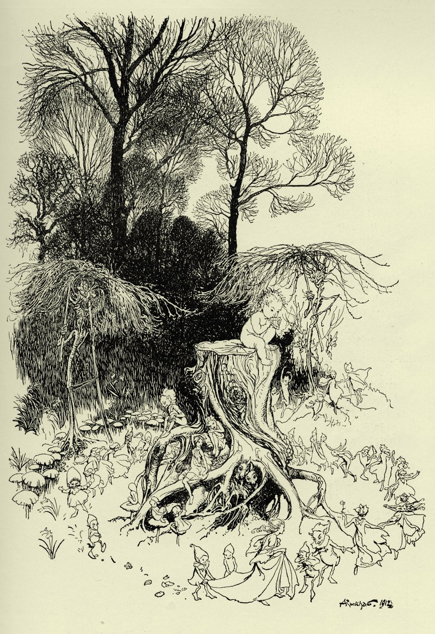 Peter Pan och älvor av Arthur Rackham
