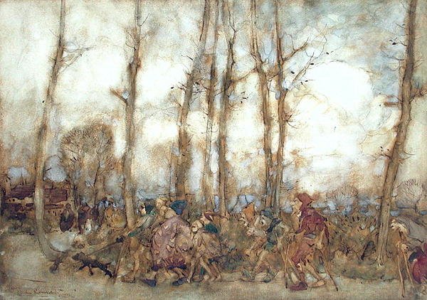 Tiggarna kommer till stan av Arthur Rackham