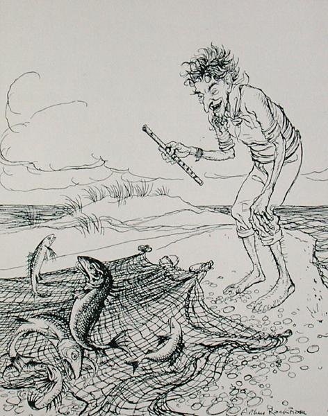 The Fisherman Piping, illustration från 