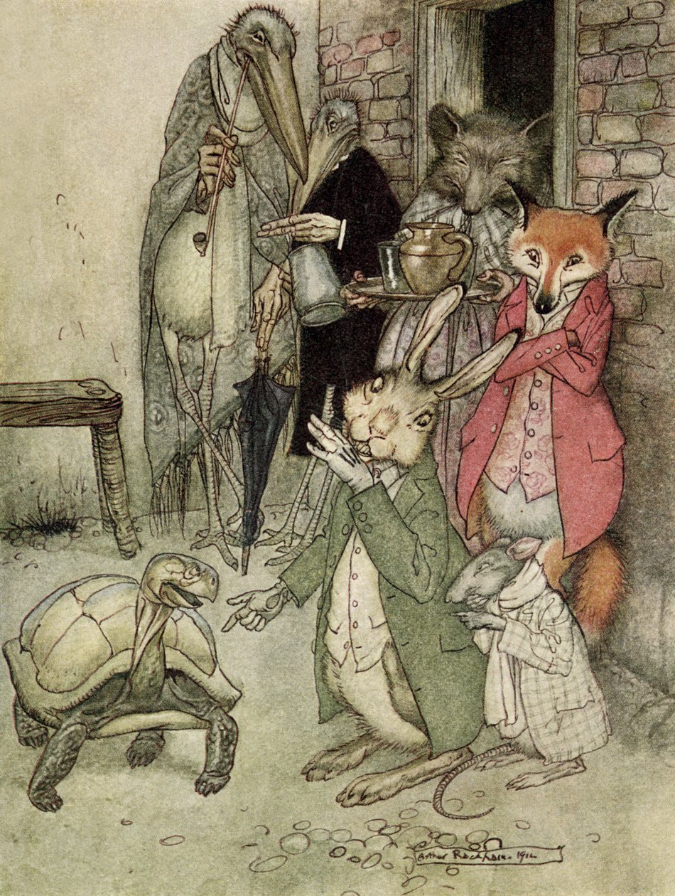 Haren och sköldpaddan av Arthur Rackham
