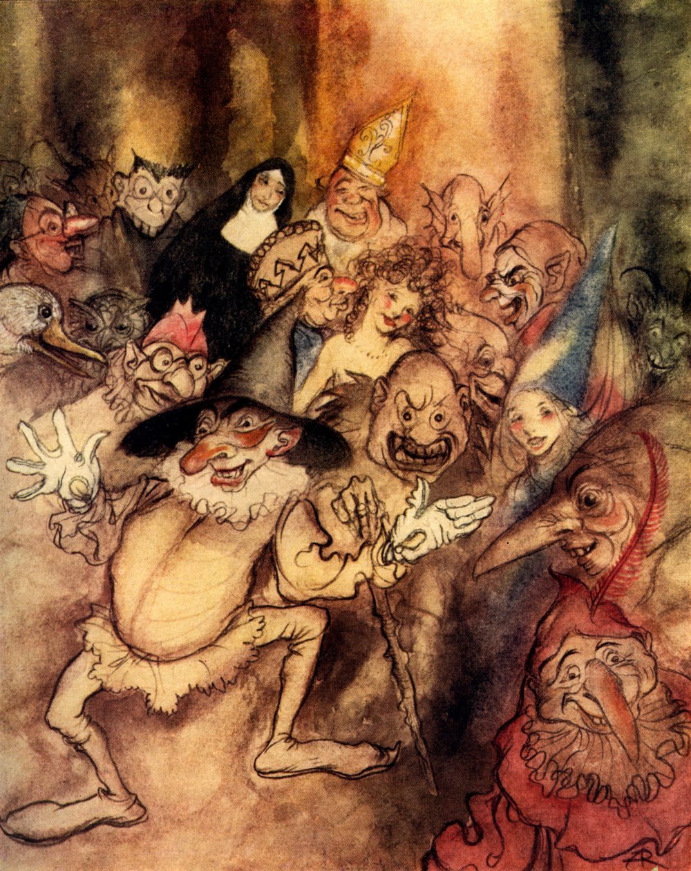 Röda dödens mask av Edgar Allan Poe av Arthur Rackham