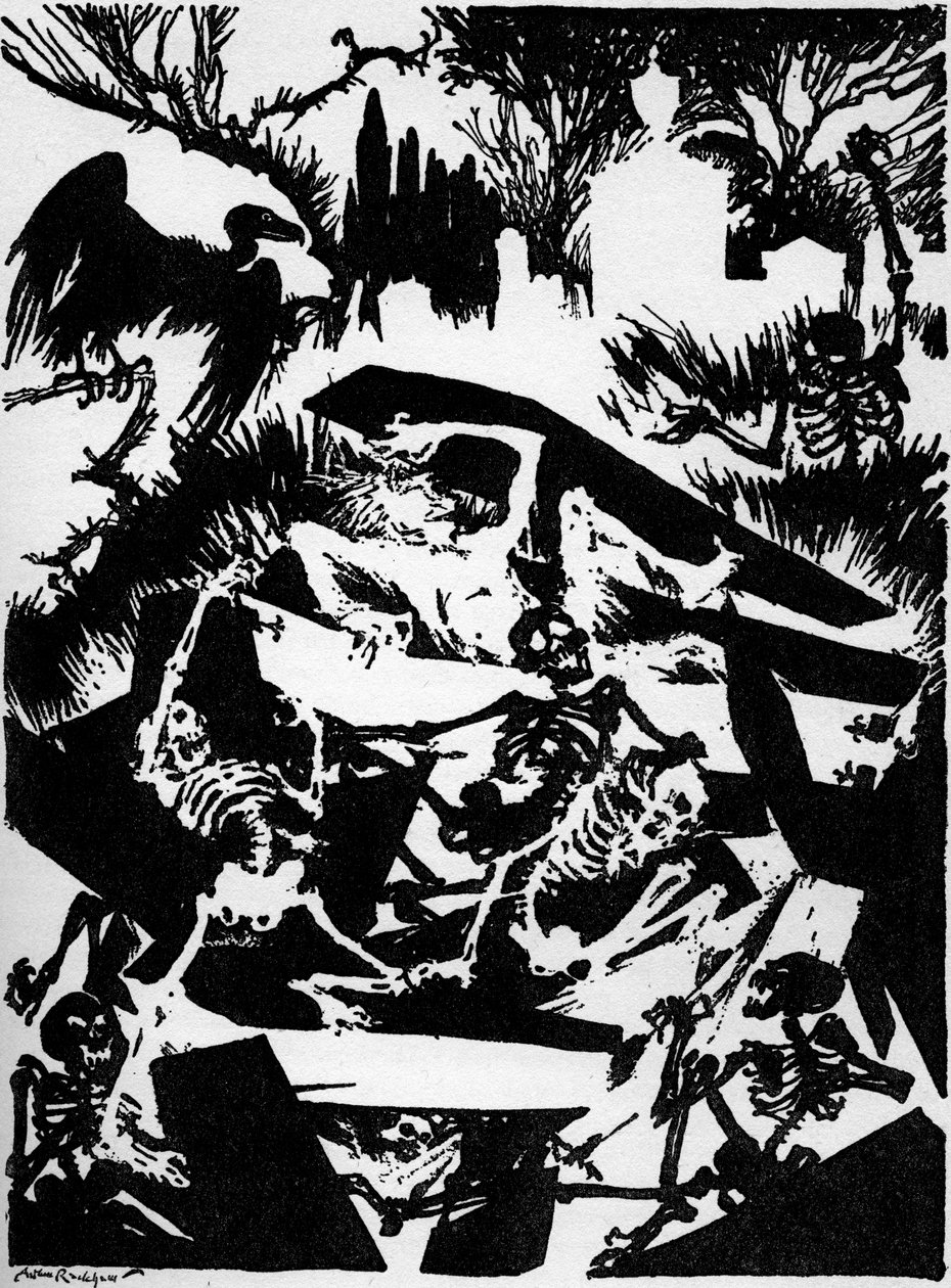 "The Premature Burial" av Edgar Allan Poe av Arthur Rackham