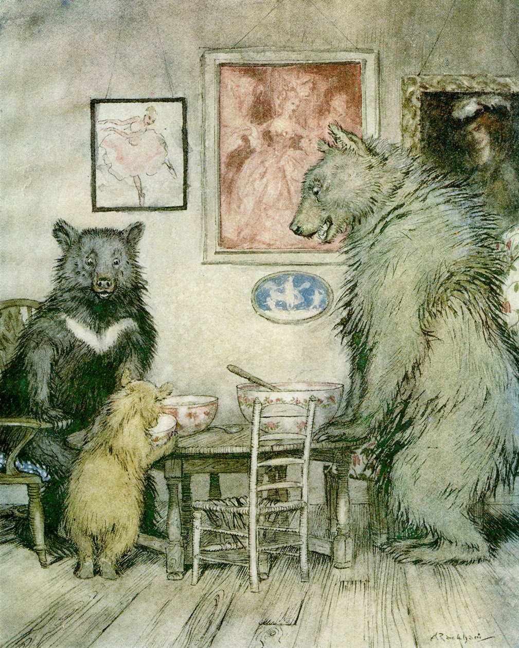 De tre björnarna av Arthur Rackham