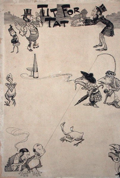 Tit for Tat, illustration från Cassell