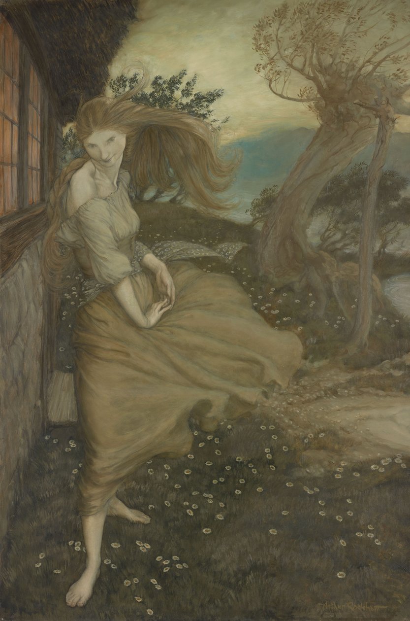 Undine vid fönstret av Arthur Rackham