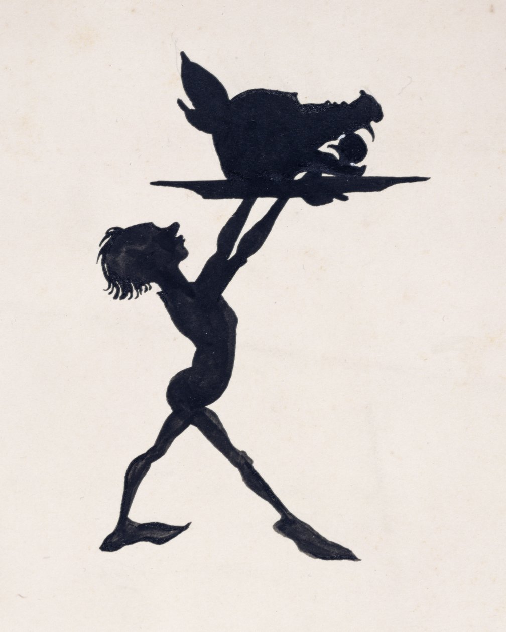 Tja, gästerna samlade i palatsets bankettsal och festen började, illustration från The Sleeping Beauty, av C.S. Evans, publicerad 1920 av Arthur Rackham