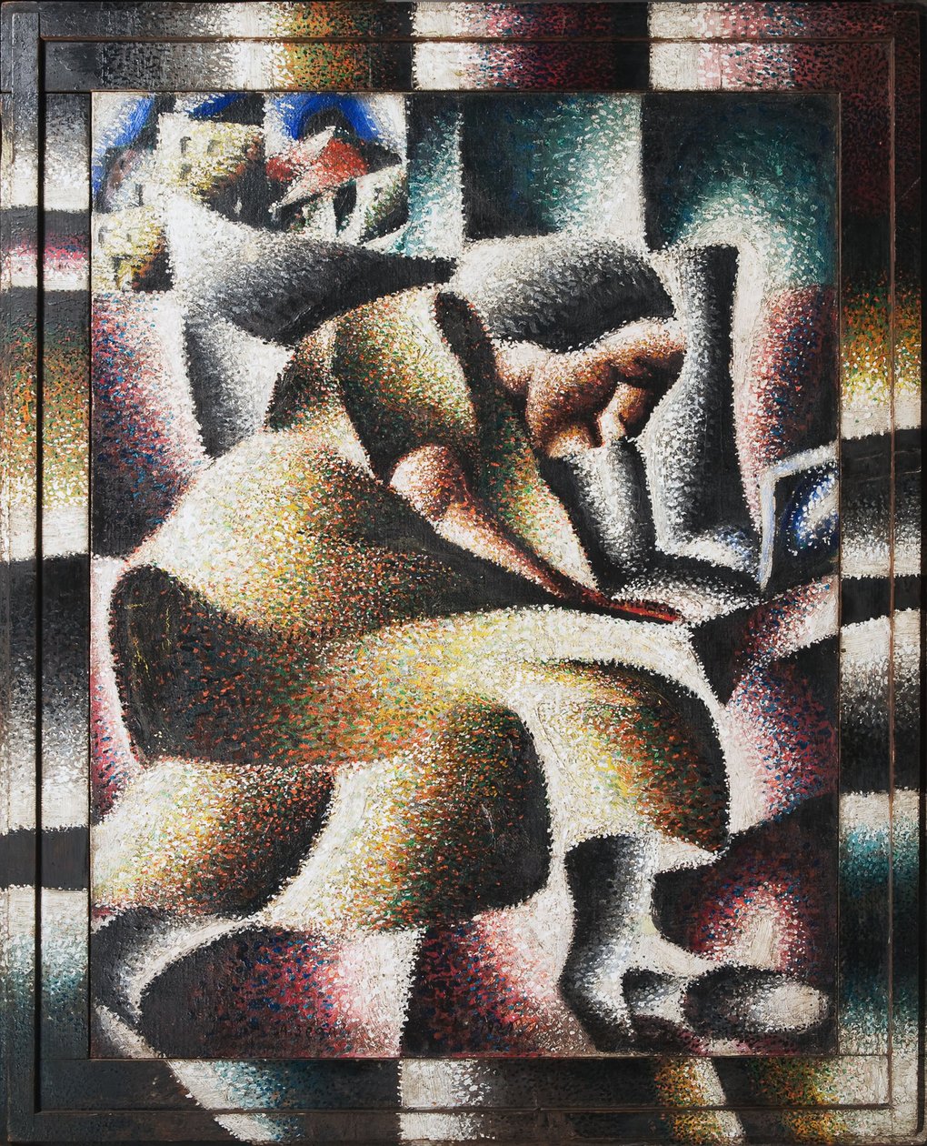 En kvinna som läser, 1920. av Arthur Segal
