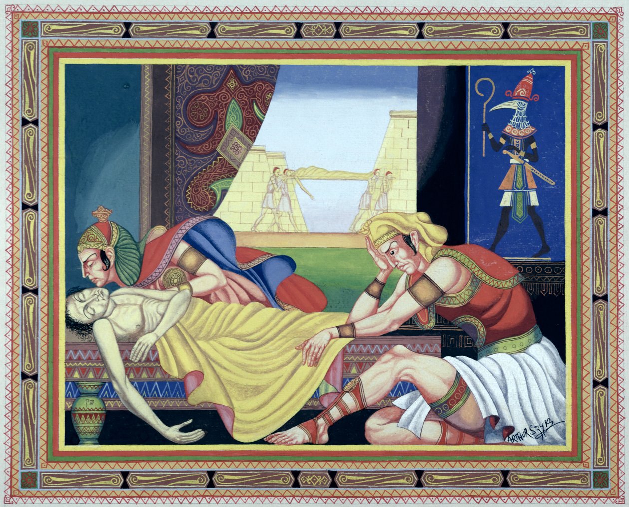 Den sjunde plågan i Egypten av Arthur Szyk
