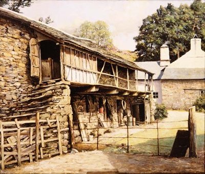 Yew Tree Farm nära Coniston, Lancashire av Arthur Vivian Couling