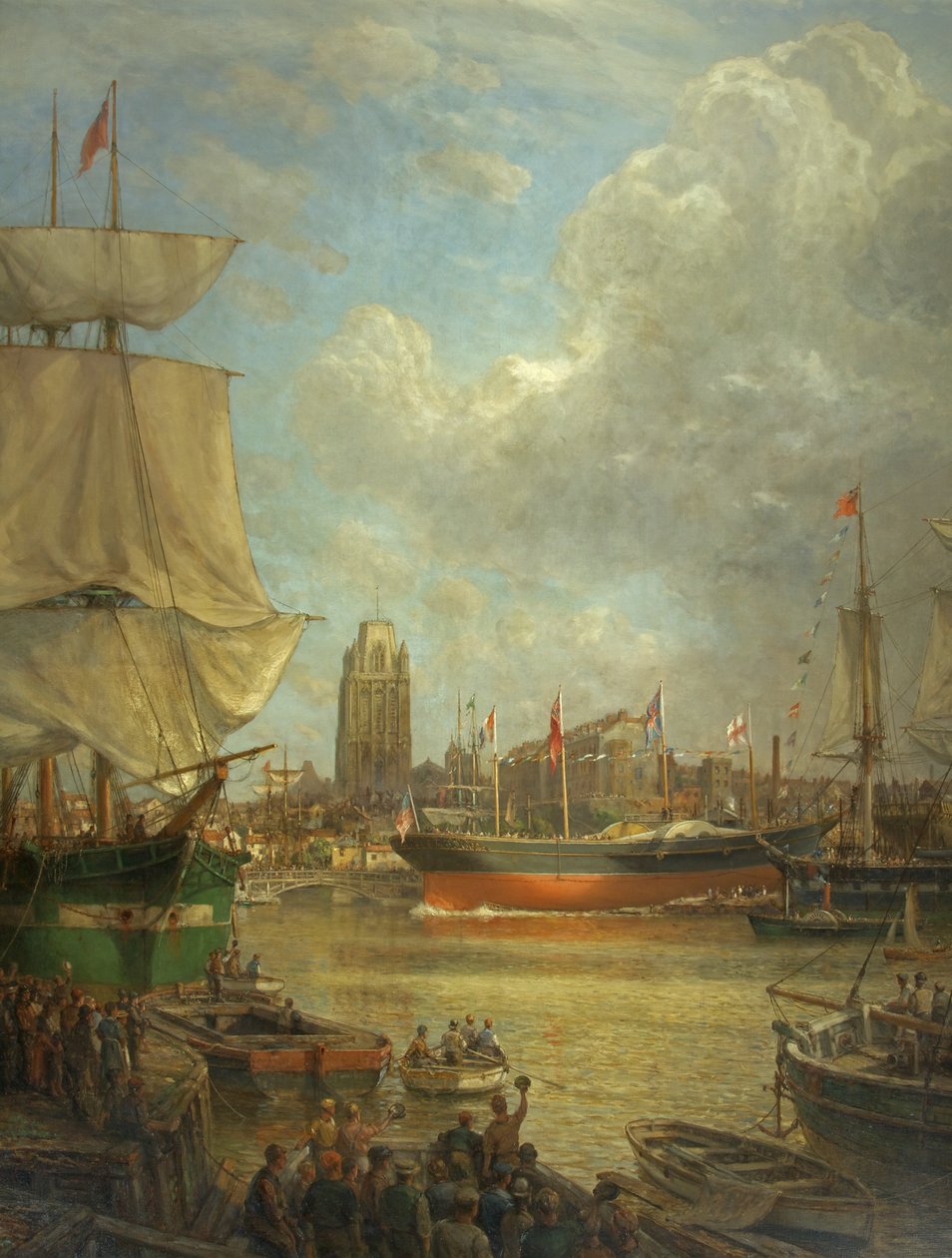 Lanseringen av Great Western 1837 av Arthur Wilde Parsons