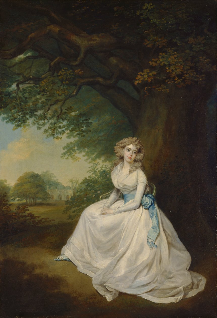 Frances, Lady Chambers (född Wilton) av Arthur William Devis
