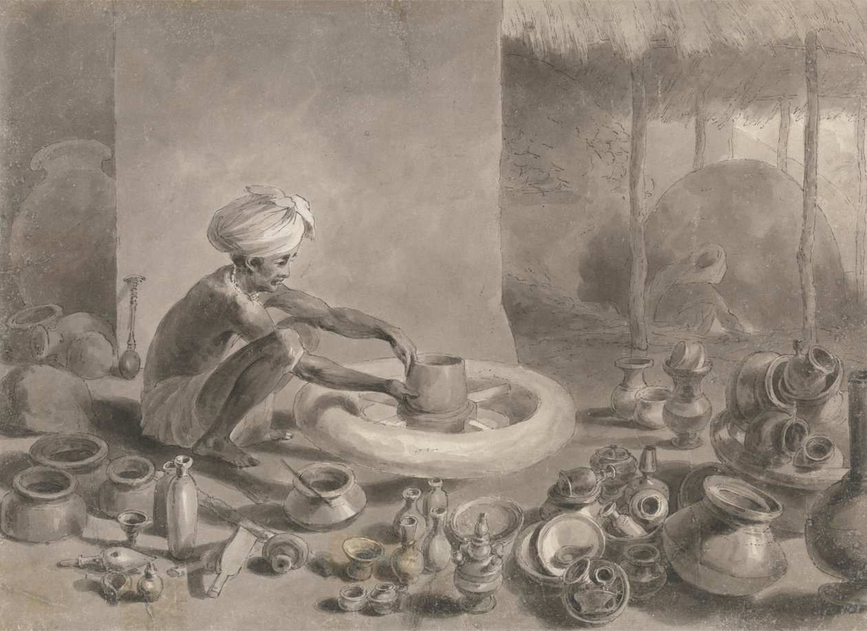 Indisk keramiker av Arthur William Devis