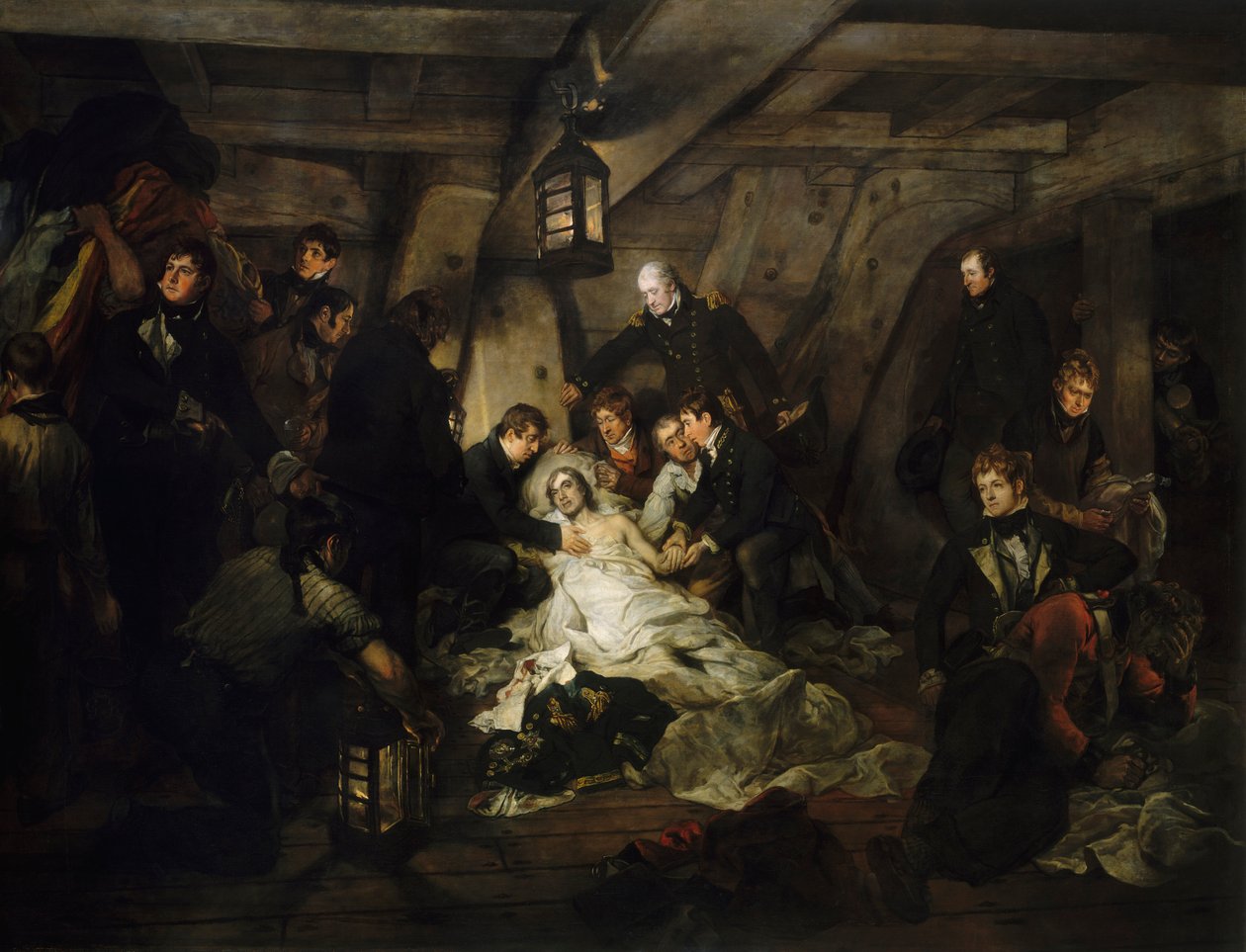 Nelsons död, 21 oktober 1805 av Arthur William Devis