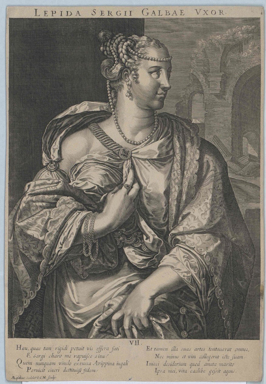 1:a århundradet e.Kr. Aemilia Lepida av Artist Unknown