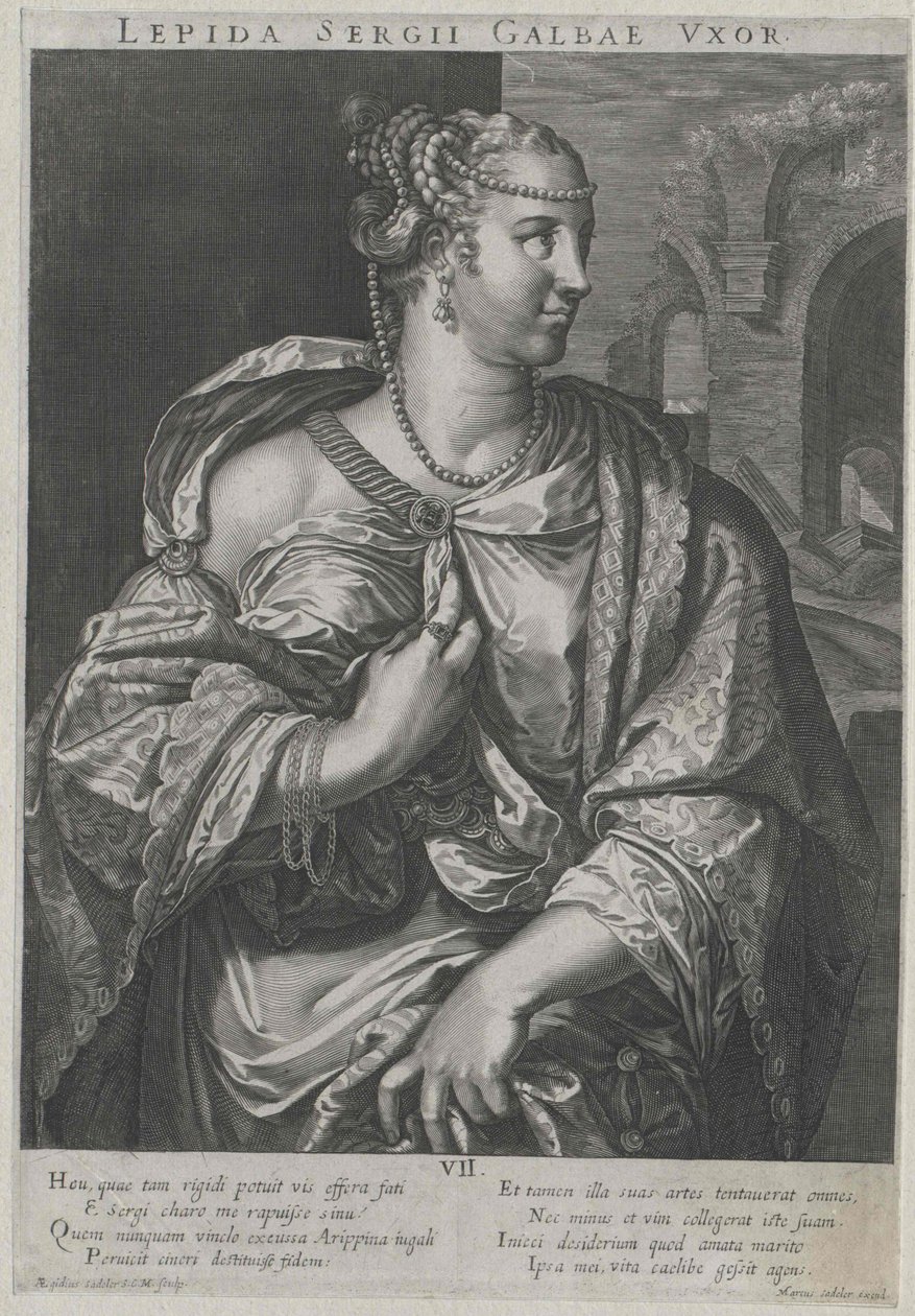 1:a århundradet e.Kr. Aemilia Lepida av Artist Unknown
