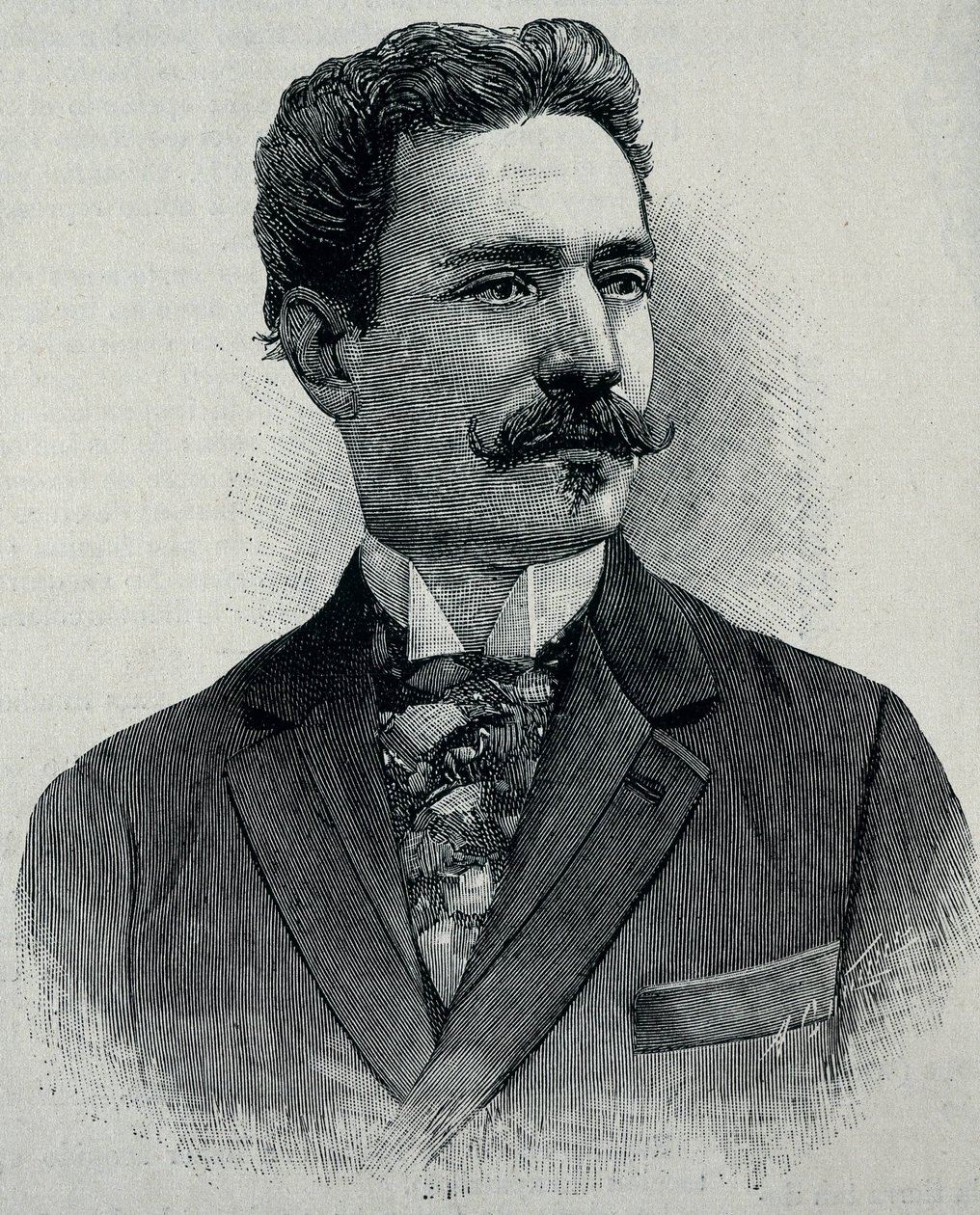 ALBARRAN Y DOMINGEZ, Joaquin (1860-1912). Spansk urolog född på Kuba. (gravyr) av Artist Unknown
