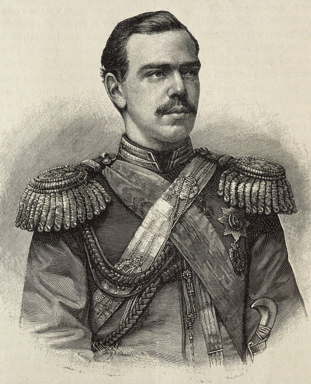 ALEXANDER III av Ryssland (1845-1894). Tsar av Ryssland (1881-1894), son och efterträdare till Alexander II. Gravyr. av Artist Unknown