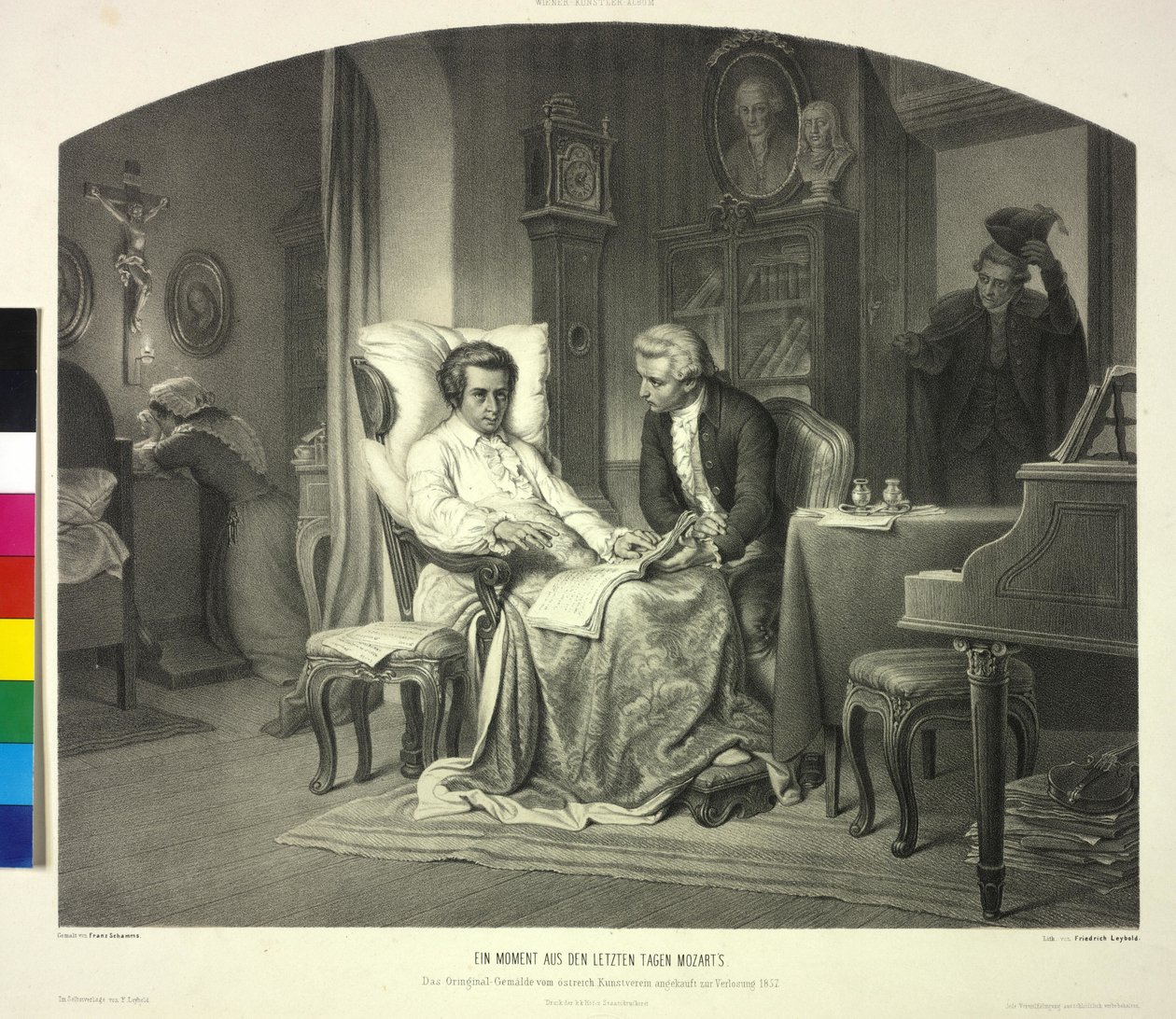Ett ögonblick från Mozarts sista dagar av Artist Unknown