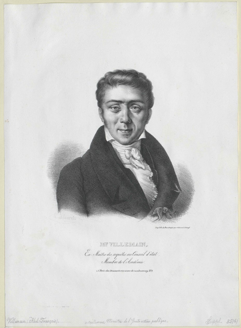Abel-Francois Villemain av Artist Unknown